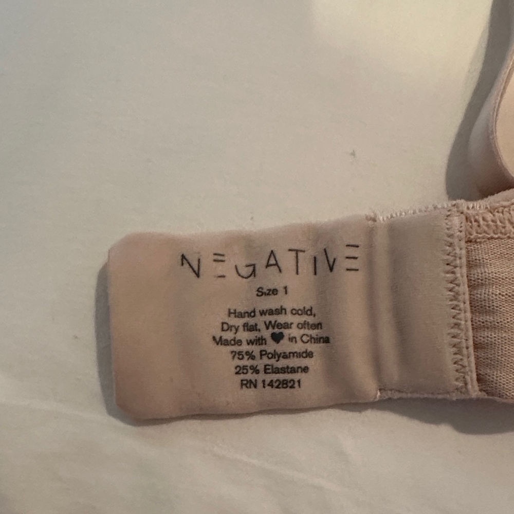 Negative underwear sieve bra size 1 buff/nude - Picture 3 of 4